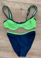 Adidas Bikini 38 M grün dunkelblau blau Badeanzug Körbchen Düsseldorf - Lichtenbroich Vorschau