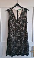 SPITZENKLEID von BENETTON Größe S SCHWARZ BEIGE 1x getragen Berlin - Steglitz Vorschau