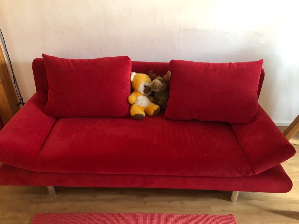 Schlafsofa rot in Poppenhausen