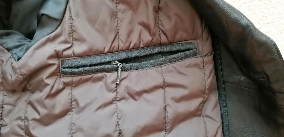 Rosner Lederjacke Herren L/54 schwarz, neuwertig in Haan