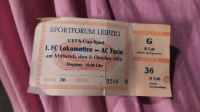 Eintrittskarte UEFA-Cup-Spiel Lok Leipzig - AC Turin  3.10.1973 Leipzig - Grünau-Mitte Vorschau