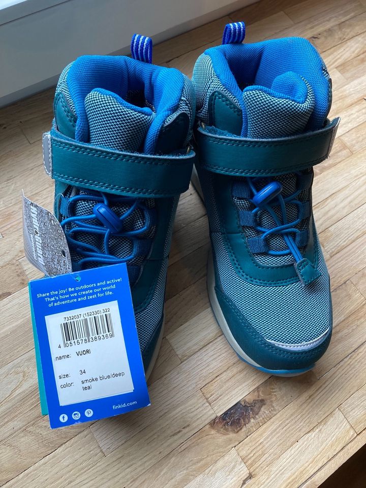 Neu Finkid Schuhe Trekkingschuhe Gr. 34 blau türkis in Wietzendorf