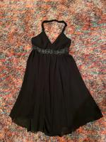 Neckholder Kleid kurz rückenfrei locker Pailletten XS 34 36 Top ! München - Laim Vorschau