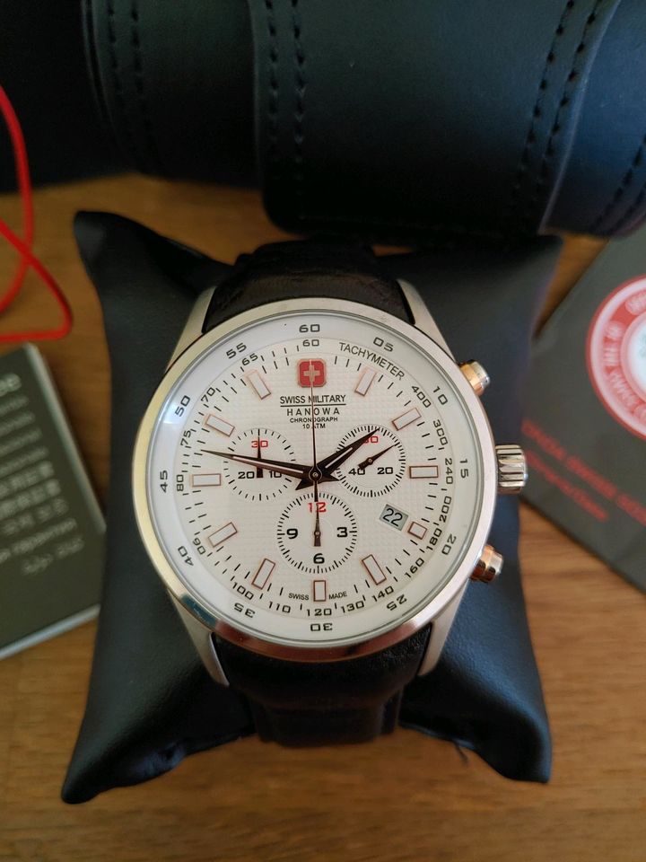 Swiss Military Hanowa Chronograph weiß 349,00 UvP, top! in Lehrte