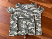 Shirt Top C&A Cut out Camouflage Knoten Gr. 146/152 Hessen - Reichelsheim (Odenwald) Vorschau