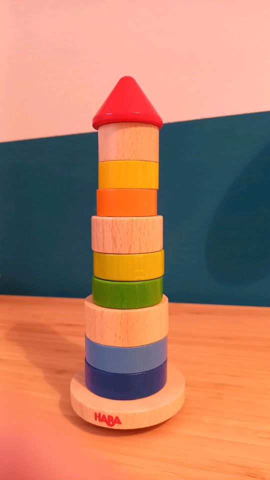 Haba Stapelspiel Wackelturm Neuwertig in Sandesneben