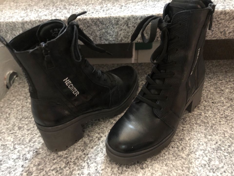 Stiefeletten * Boots „Hechter“ Gr. 37 Leder *1x getragen * in Helmstedt