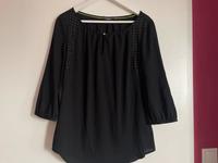 Mexx Bluse Schwarz S/36 goldene Details Niedersachsen - Twistringen Vorschau