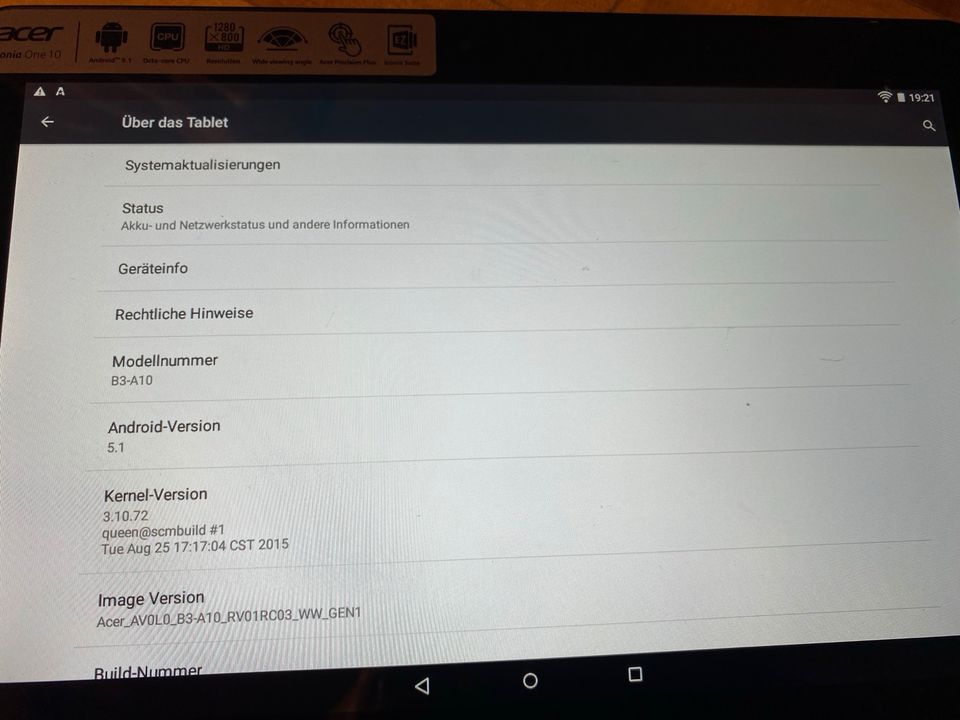 Acer Iconia B3-A10 in Tübingen
