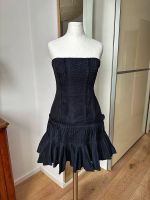 BCBG Maxazria Cocktail Kleid Marine-Blau Plissee Mini Korsett XS Köln - Rodenkirchen Vorschau