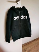 Adidas KapuzenJacke Gr. 128 schwarz Sachsen-Anhalt - Magdeburg Vorschau