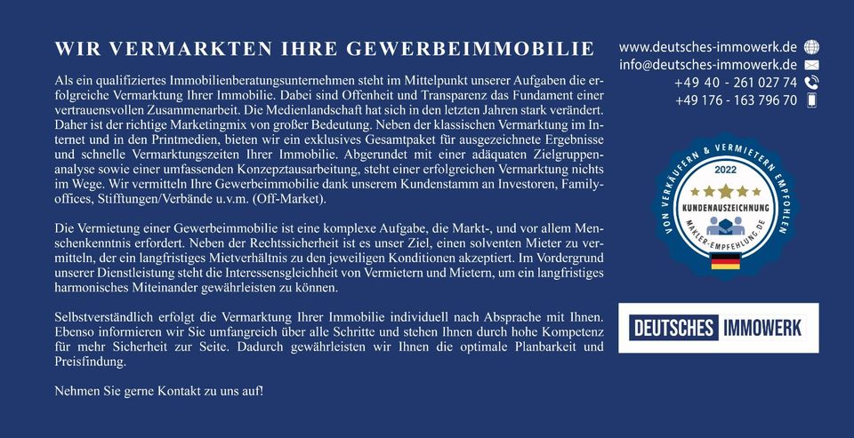 Vielseitig nutzbare Gewerbeimmobilie als Einzelhandel, Büro, Gastronomie uvm. in hoch frequentierter Lage von HH-Bramfeld in Hamburg