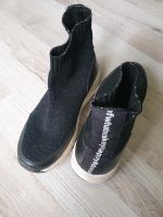 Knöchelhohe Schuhe mit Glitzer in Gr. 31, schwarz Nordrhein-Westfalen - Blomberg Vorschau