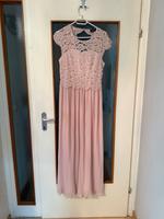 Schönes Kleid mit Spitze und Plissee in rosa Maxi Hessen - Bad Vilbel Vorschau