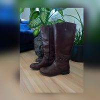 Stiefel Winterstiefel Leder Echtleder braun used Optik 38 Sachsen-Anhalt - Dessau-Roßlau Vorschau