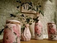 Windlicht Vase Landhaus Shabby Handmade Deko by Tante Deko Nordrhein-Westfalen - Lemgo Vorschau