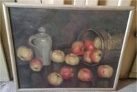 Bruno Jacobs Gemälde auf Leinwand Echtholzrahmen Stillleben Äpfel Sachsen - Chemnitz Vorschau