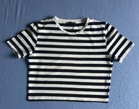 T-Shirt schwarz/weiß gestreift von Zara Neuhausen-Nymphenburg - Neuhausen Vorschau