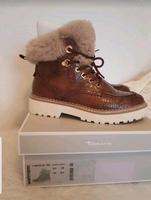 Tamaris Boots 39, Braun croco, Fell, Halbschuh Hessen - Eiterfeld Vorschau