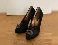 D&G DOLCE & GABBANA Abendschuhe High Heel Pumps schwarz 37,75 Hessen - Bad Homburg Vorschau