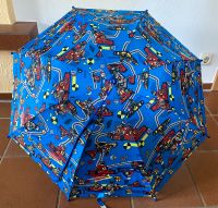 Kinder Regenschirm Taschenregenschirm blau - Motiv Rennwagen Harburg - Hamburg Fischbek Vorschau