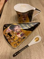 Tasse + Untertasse + Löffel Porzellan Gustav Klimt  DER KUSS Rheinland-Pfalz - Ochtendung Vorschau