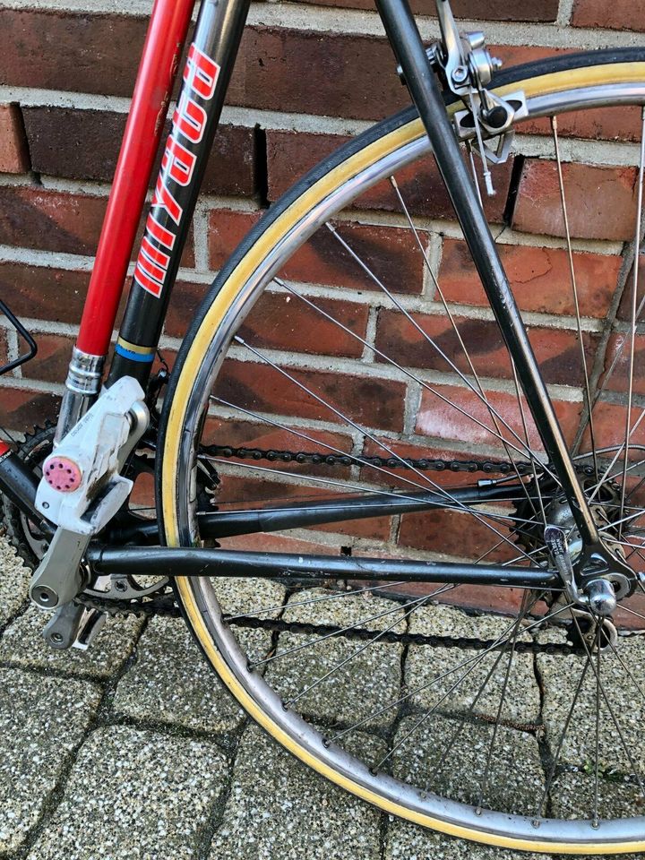 Rennrad Koga Miyata anthrazit/rot, Schaltung Shimano in Lüneburg