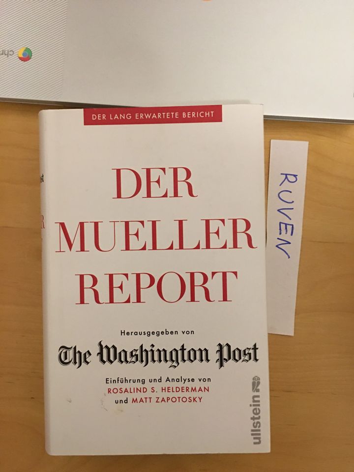 Der Mueller Report. (Herausgegeben von The Washington Post) in Köln