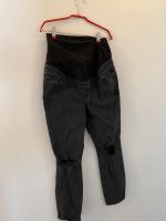 Umstandsjeans Schwangerschaft Hose 40 schwarz Boyfriend used look Hessen - Dreieich Vorschau