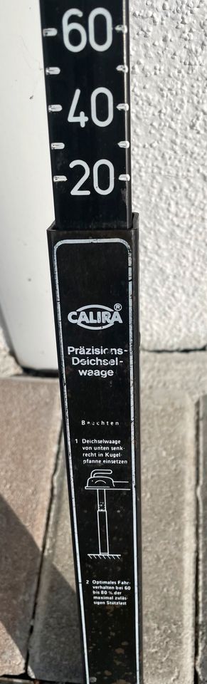 Deichsel Waage von CALIRA in schwarz gebraucht in Taching