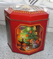 Vintage DEKO Dose Weihnachten Box Schatulle Aufbewahrung Höhe11cm Baden-Württemberg - Dettingen an der Iller Vorschau