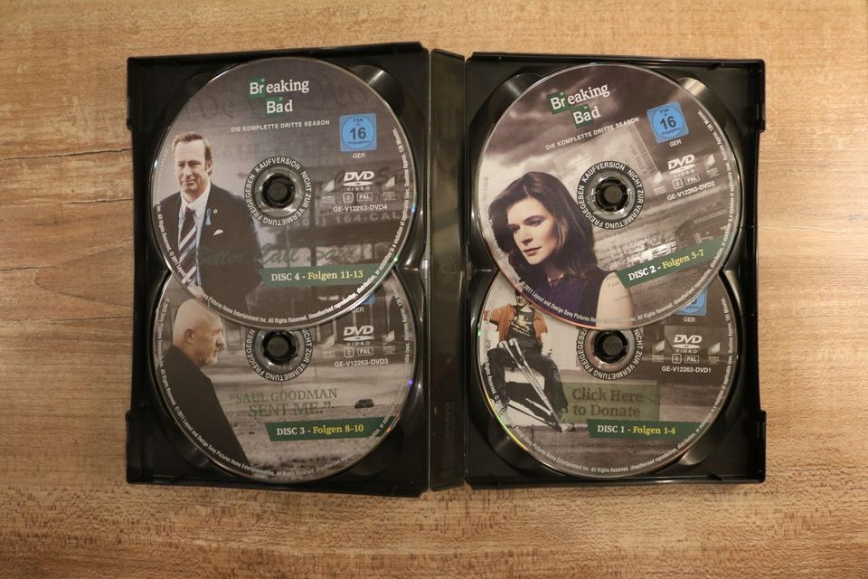 Breaking Bad - Die komplette 3. Staffel [4 DVD-Box] in Bottrop