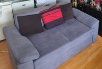 Couch / Sofa mit Schlaffunktion blau/grau mit Federkern Frankfurt am Main - Innenstadt Vorschau