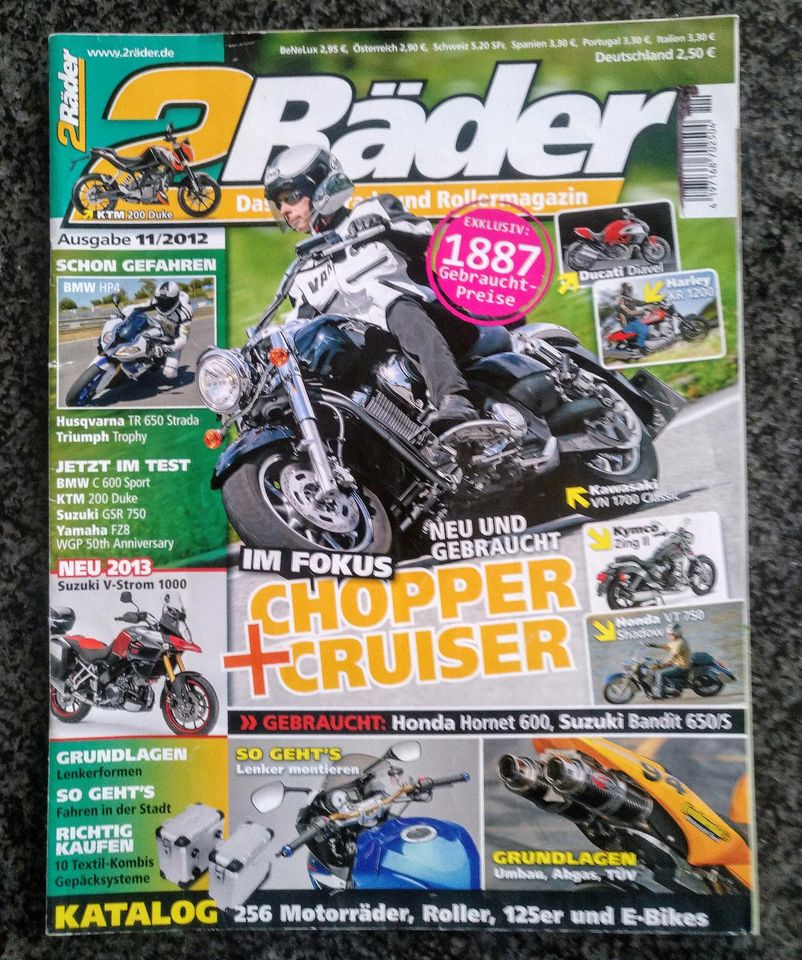 Motorrad Magazin, Custombike, 2 Räder, Biker Zeitschrift in Heilbronn