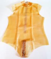 Kurzer Glanz Body mit Zip hauteng transparent - Gr. M Nordrhein-Westfalen - Witten Vorschau