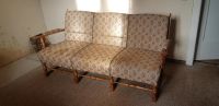 Vintage 3er Sofa retro Holz Sachsen - Coswig Vorschau
