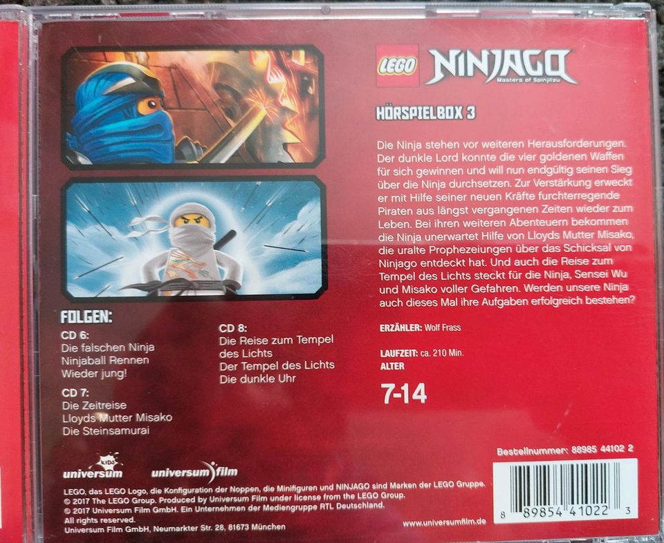 Lego Ninjago Master of Spinjitzu Hörspiel Box Set 1-4 in Maxdorf