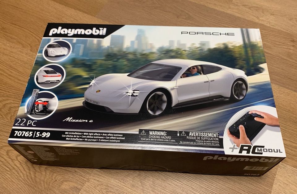 Playmobil 70765 Porsche Mission e / Porsche Taycan ferngesteuert in Schöffengrund