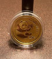 Goldmünze Panda China 2000 1/4 oz Unze 25 Yuan 999er Gold Düsseldorf - Lichtenbroich Vorschau