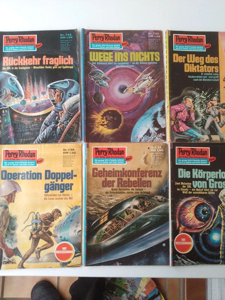 Perry Rhodan, Science Fiction, Romane, Konvolut, Vintage in Achern