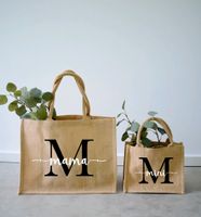 Mama Mini Kind Partnerlook Jutetasche Tasche Bag Beutel Brandenburg - Rehfelde Vorschau