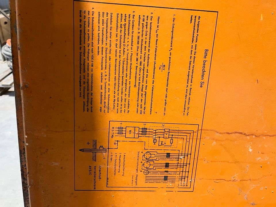Baustromkasten mit FI-Schalter Typ A inkl. Kabel und Erdungsnagel in Weinheim