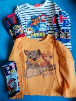 2 Paw-Patrol-Shirts in 98+104 und 3 Paar Socken Brandenburg - Bernau Vorschau