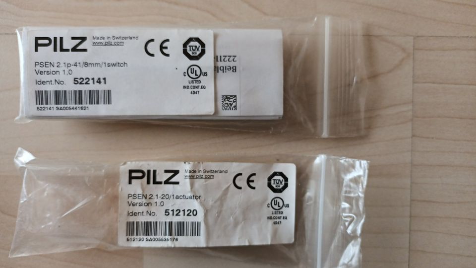 3 x Pilz – mag. Sicherheitssensor PSEN 2.1p-41 / PSEN 2.1-20 in Buchen (Odenwald)