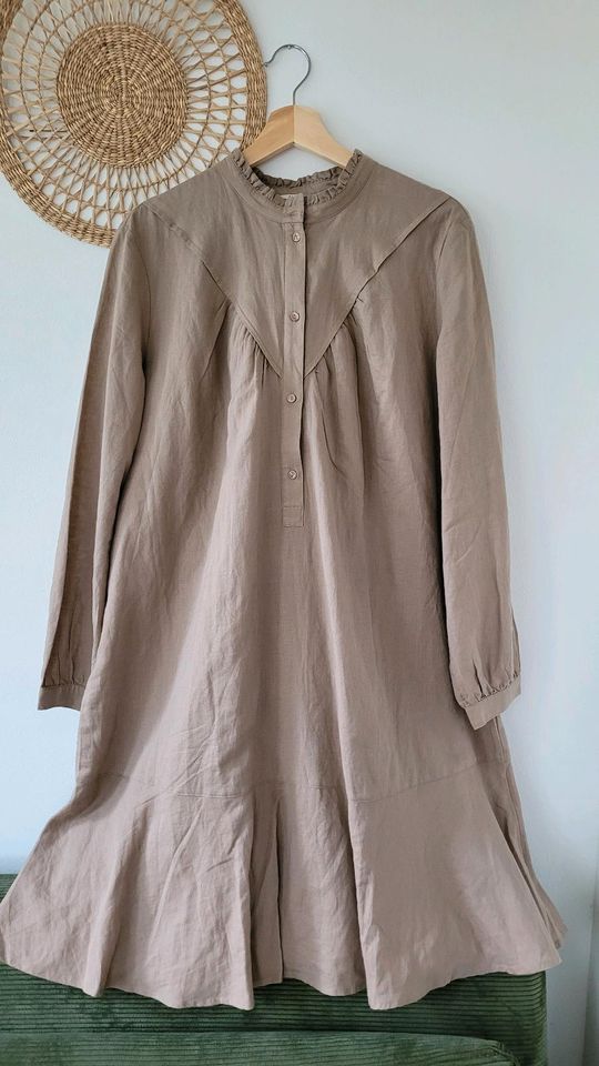 NEU m. Etikett Esprit Leinenkleid Taupe Gr. 44 XXL in Quickborn