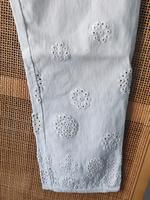 Tredy Zukauf Sommer Hose Beige mit Stickerei Gr. 42/44 Hessen - Herborn Vorschau