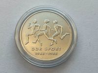 DDR Gedenkmünze 10 Mark 1988 unzirkuliert in Kapsel "40 Jahre Spo Schleswig-Holstein - Reinfeld Vorschau