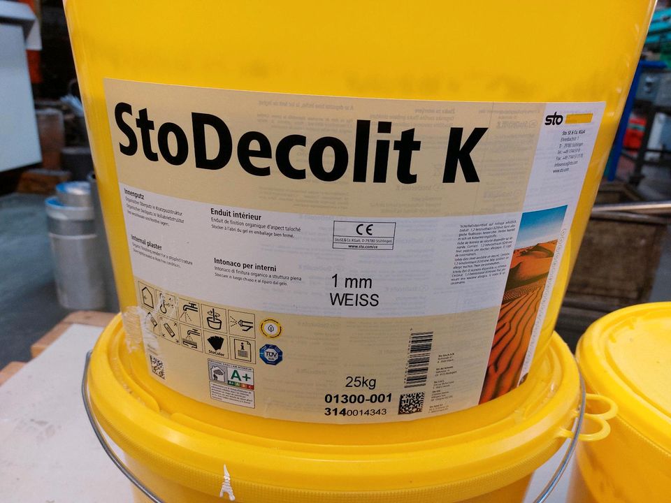 StoDecolit K 1mm weiß Deko Putz innen Renovieren Verputzen in Feucht