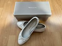 Tamaris Damen Ballerina Schleife Leder weiß Gr. 39 Nordrhein-Westfalen - Siegburg Vorschau