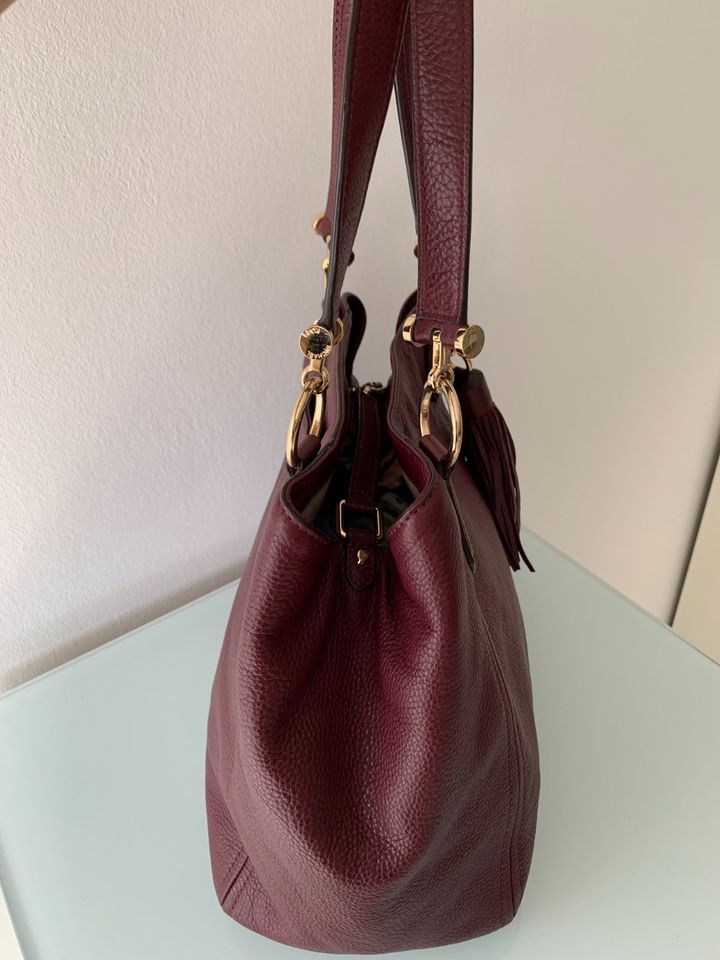 MICHAEL KORS Leder Handtasche ** weinrot ** neuwertig ** TOP** in Nauheim